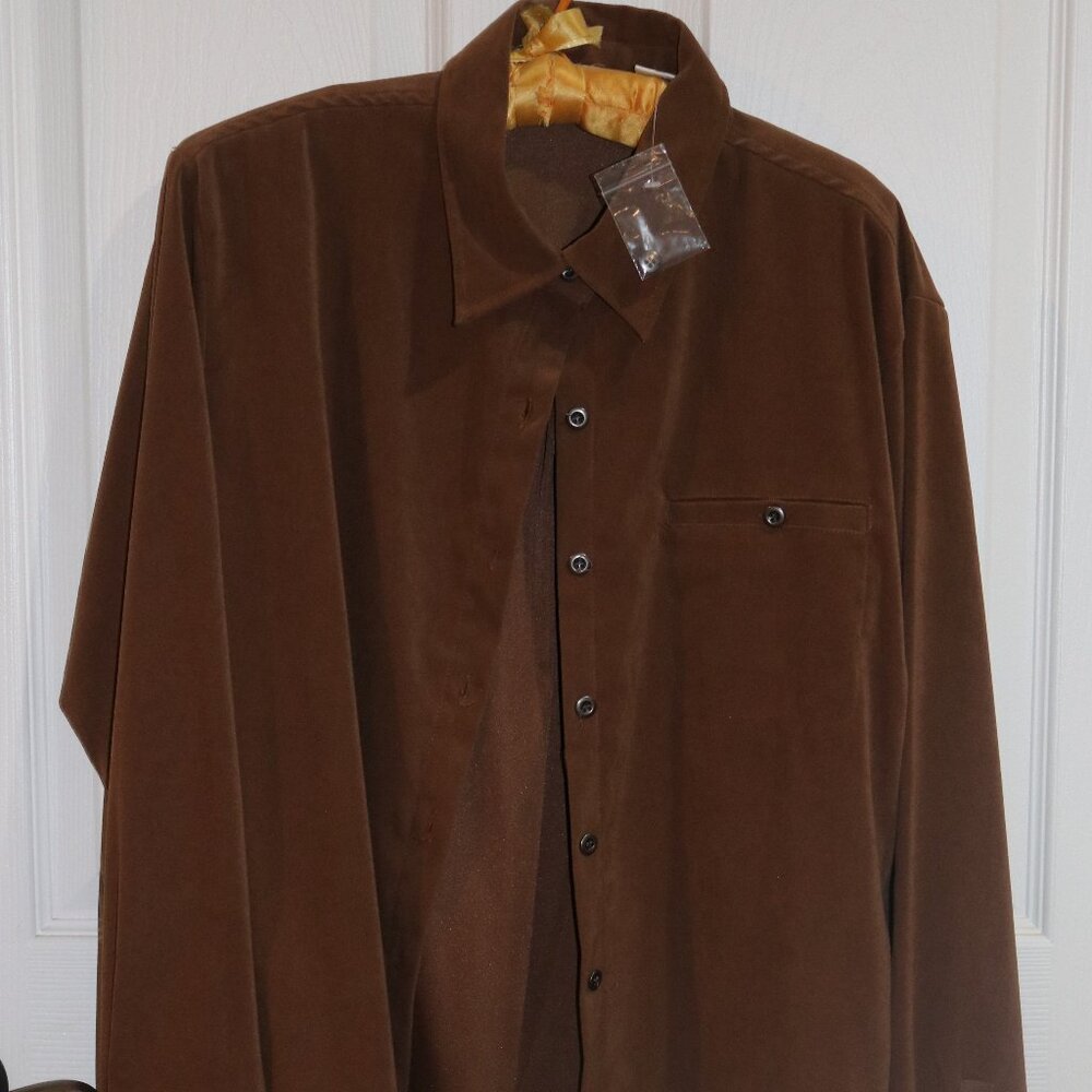 Women's Chadwicks 14P brown suede button down, lined. New